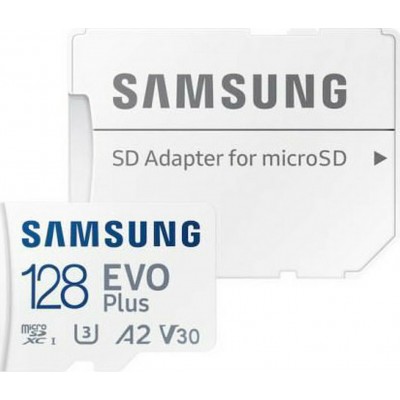 Samsung Evo Plus microSDXC 128GB U3 V30 with Adapter (2021)